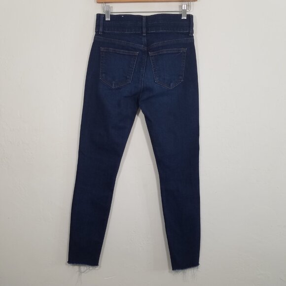 LOFT High Waist Skinny Stretch Jeans Blue Size 24/00 - Picture 5 of 8
